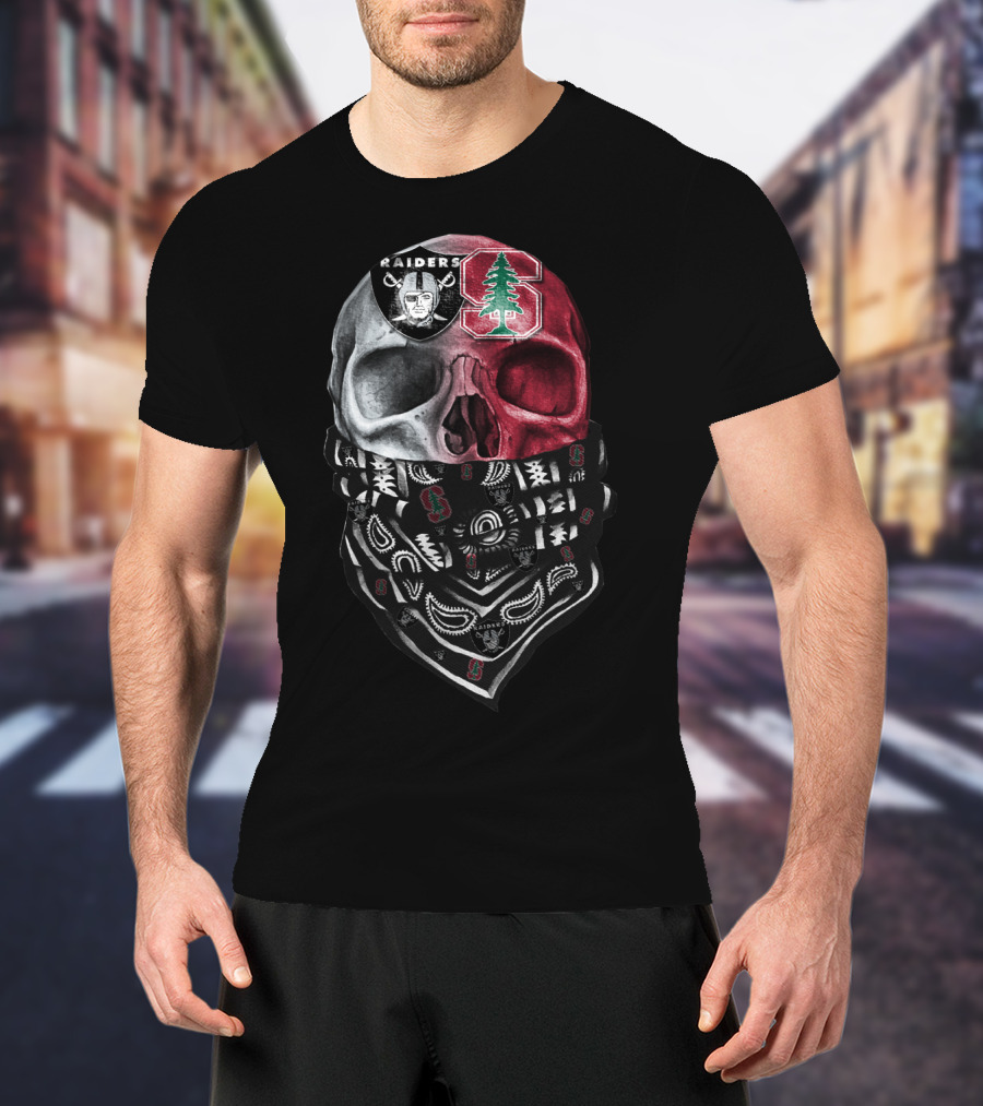 Raiders Stanford Skull Bandana T-Shirt