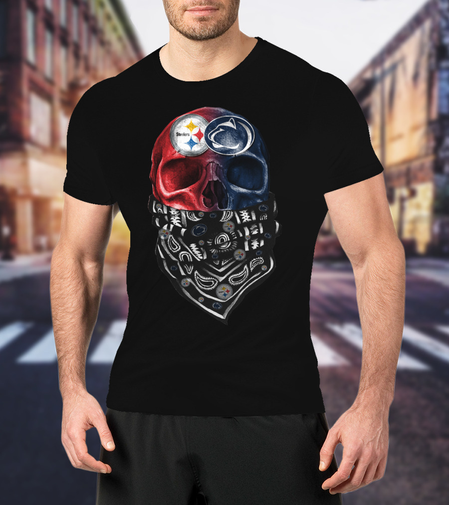 Steelers Penn State Skull Bandana T-Shirt