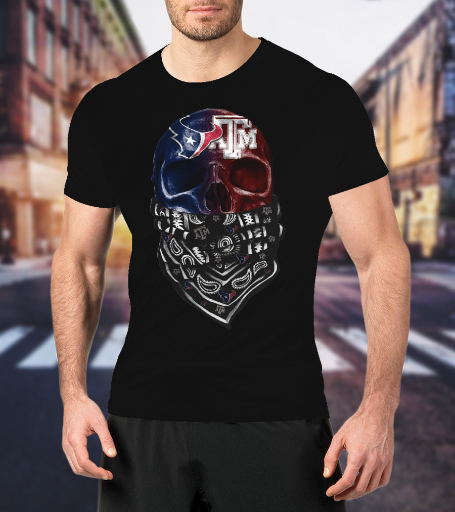 Texans Skull Bandana At M T-Shirt