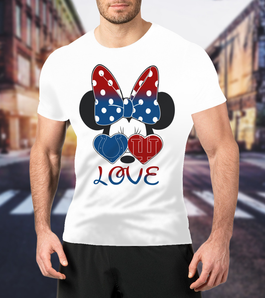 Love Minnie Colts Iu Hearts T-Shirt