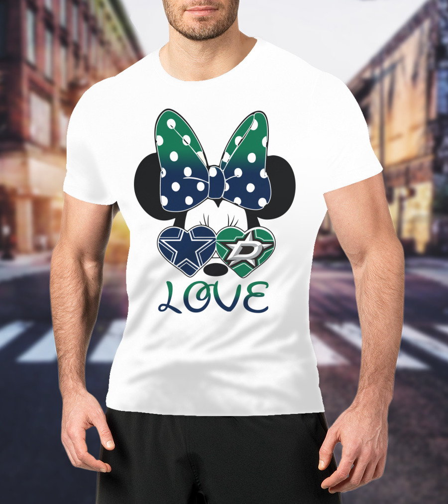 Minnie Mouse Cowboys Stars Love T-Shirt