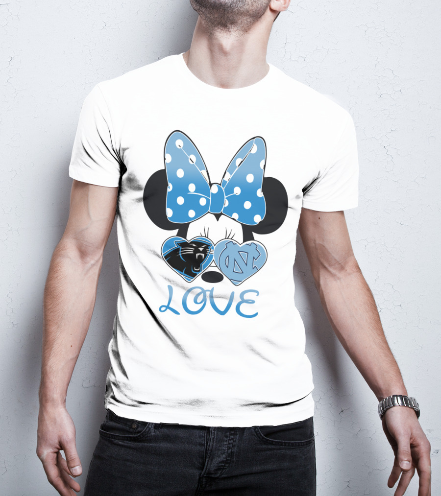 Minnie Carolina Panthers Unc Love T-Shirt