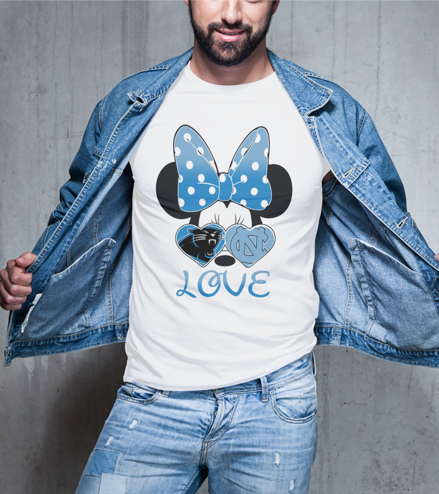 Minnie Carolina Panthers Unc Love T-Shirt