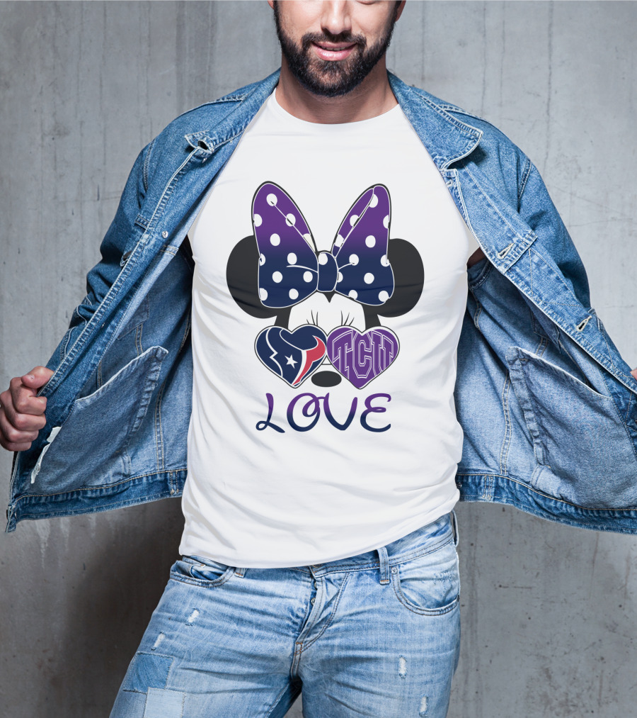 Minnie Love Texans Tcu T-Shirt