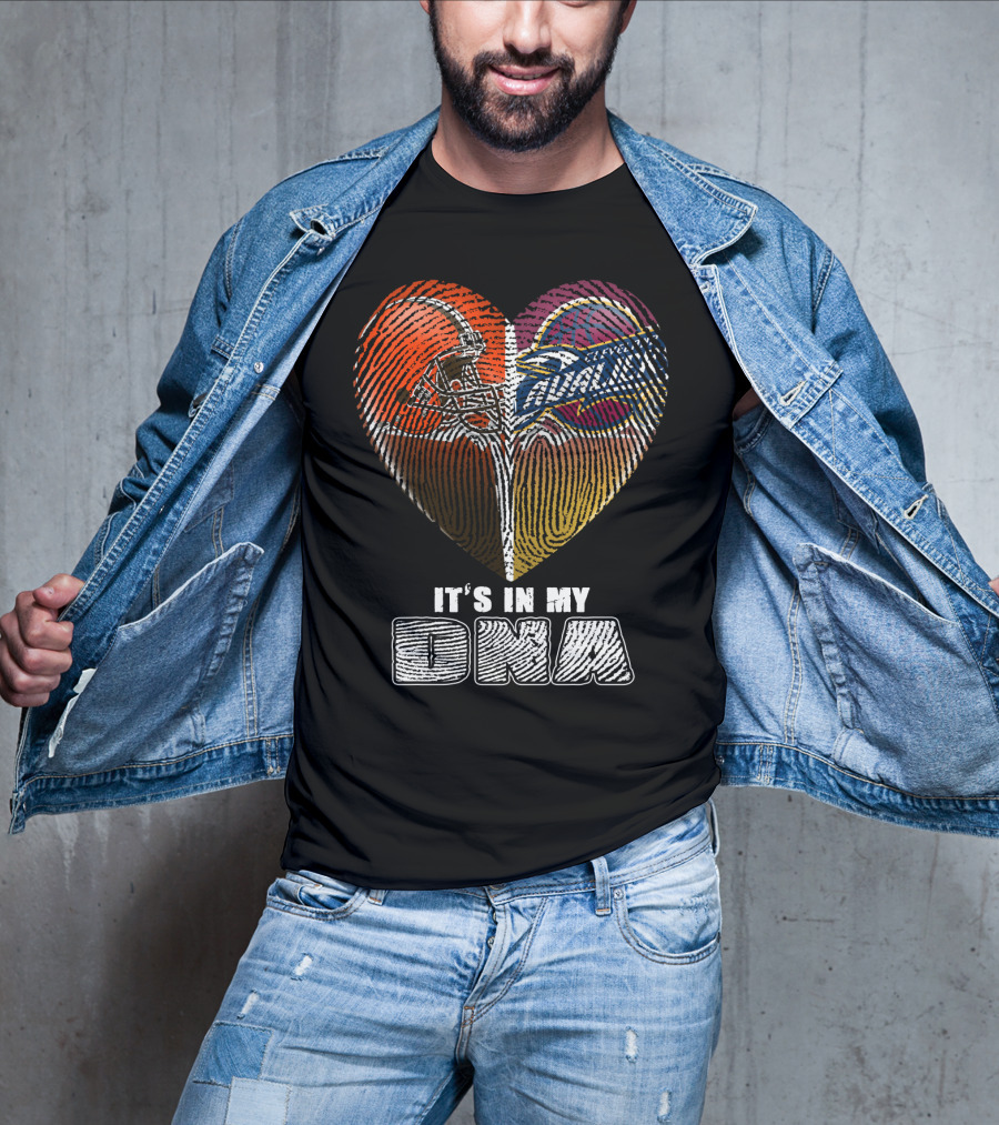 Cleveland Browns And Cavaliers It's In My Dna T-Shirt