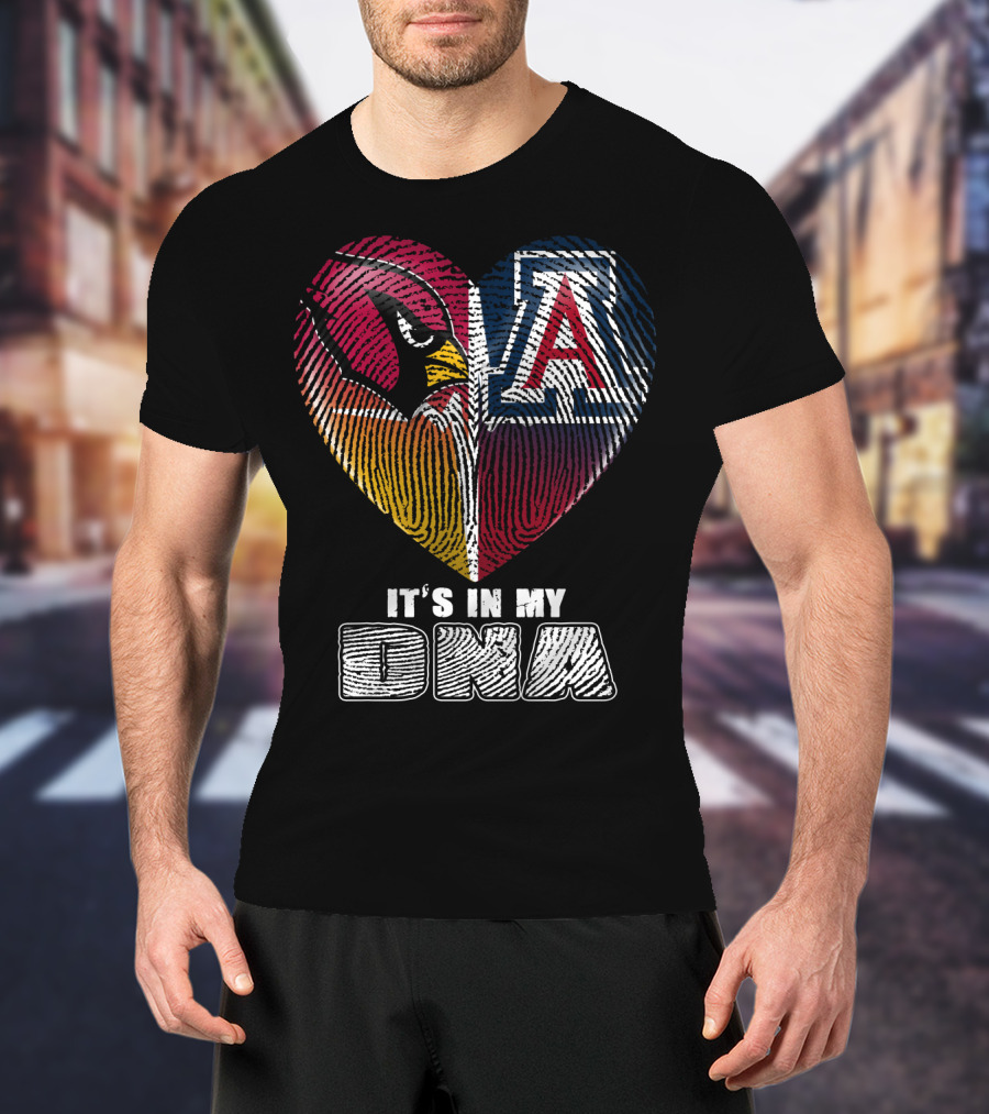 Arizona Cardinals And Wildcats It's In My Dna 031 T-Shirt