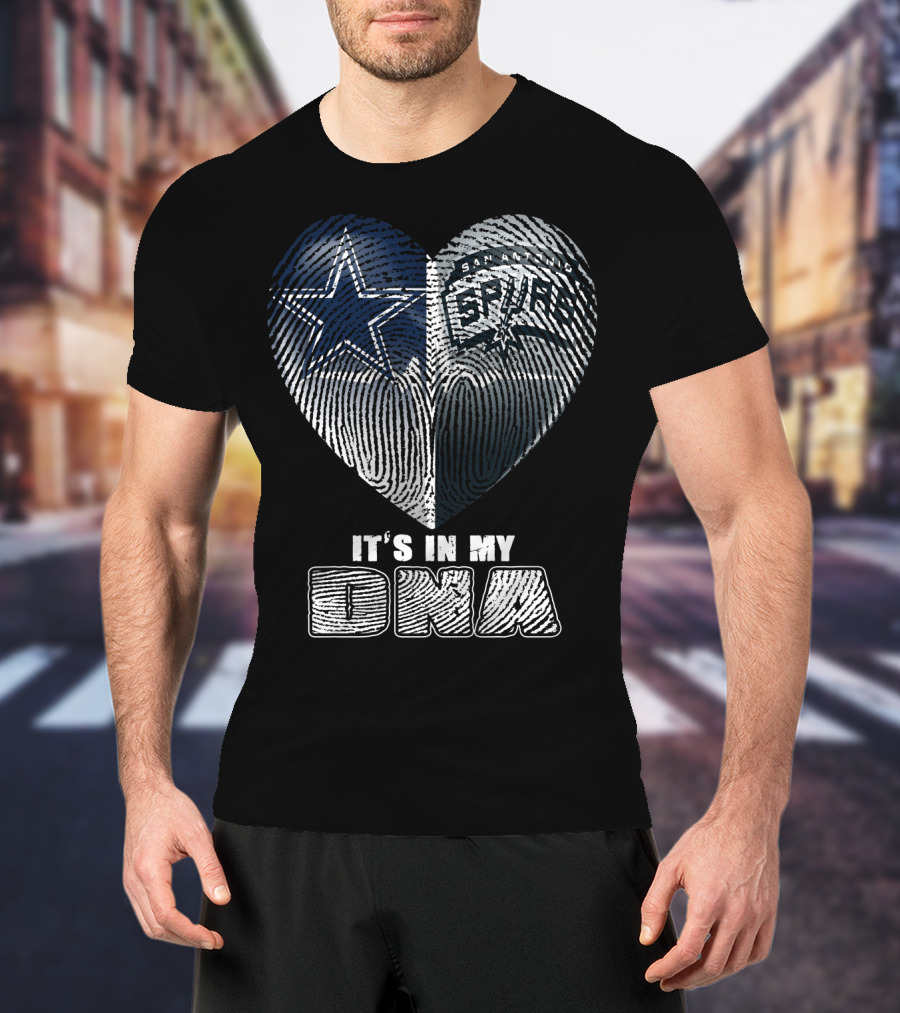 Dallas Cowboys San Antonio Spurs It's In My Dna T-Shirt
