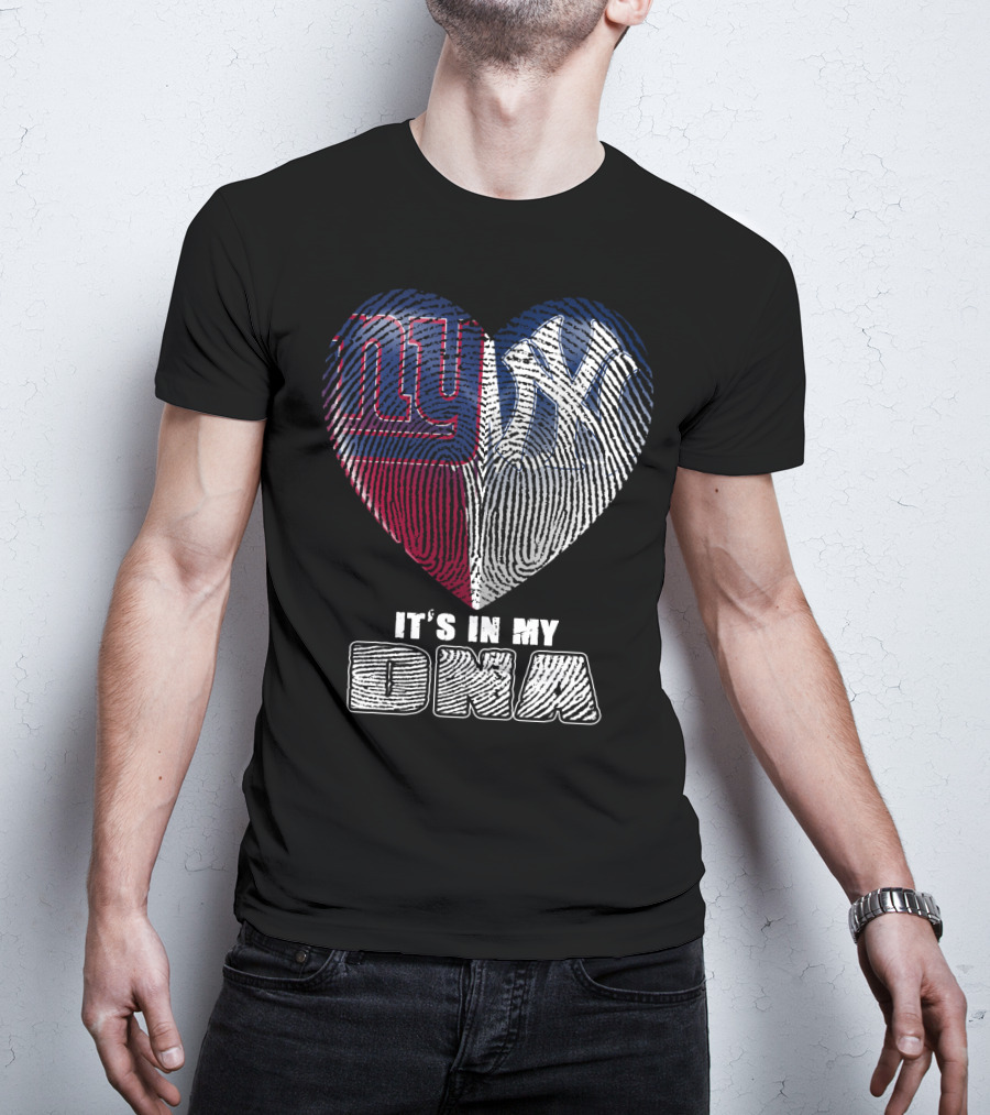 New York Giants Yankees It's In My Dna T-Shirt