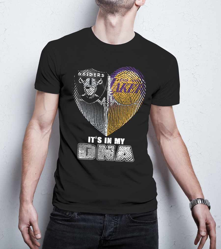 It's In My Dna Raiders Los Angeles Lakers T-Shirt