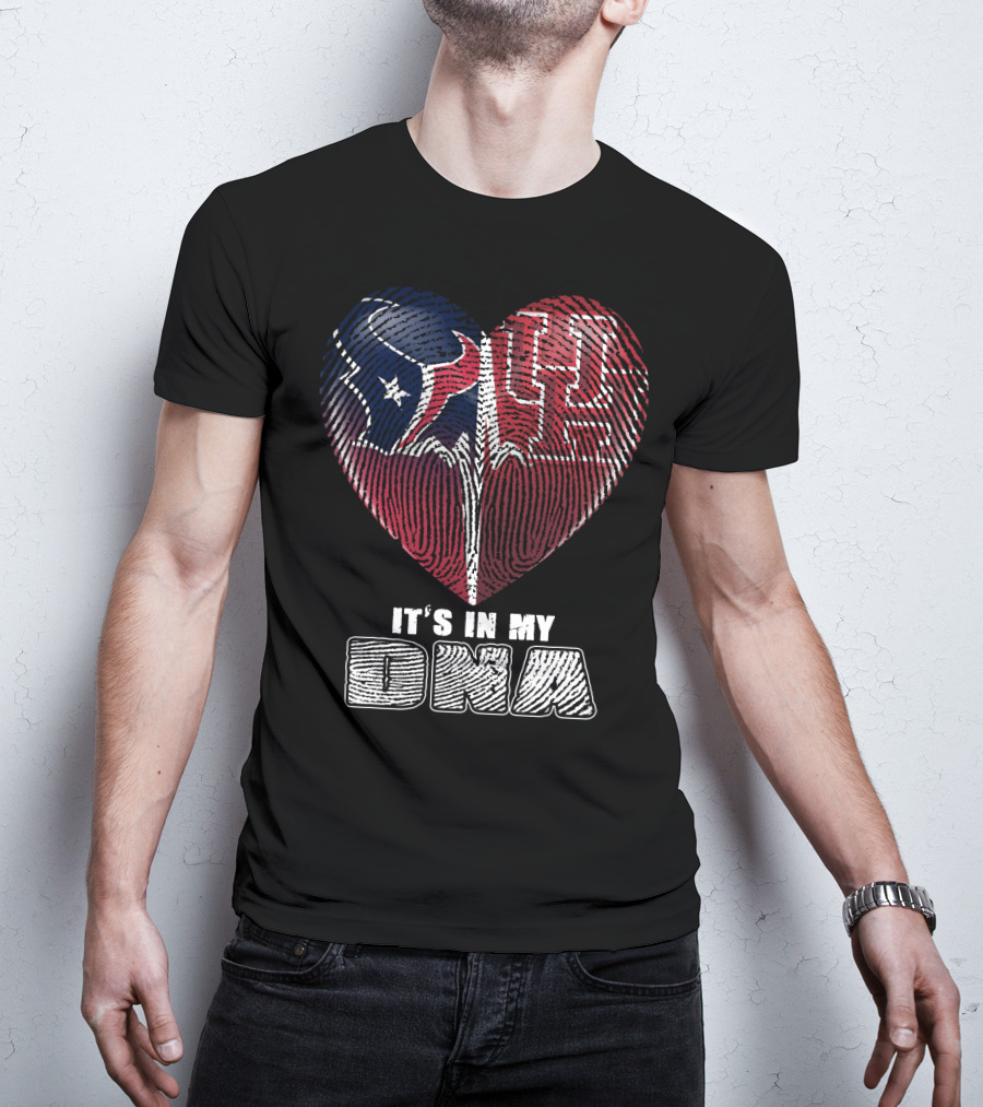 Houston Texans Uh Heart It's In My Dna T-Shirt