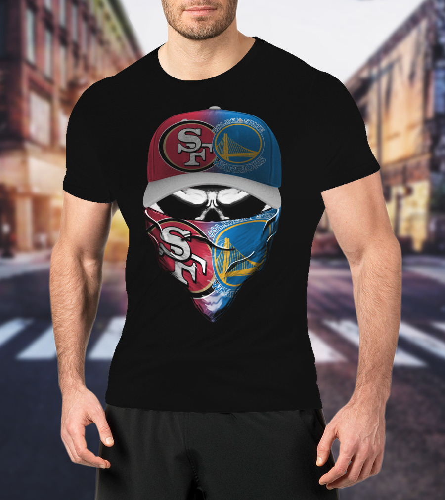 Sf 49ers Golden State Warriors Masked Fusion T-Shirt