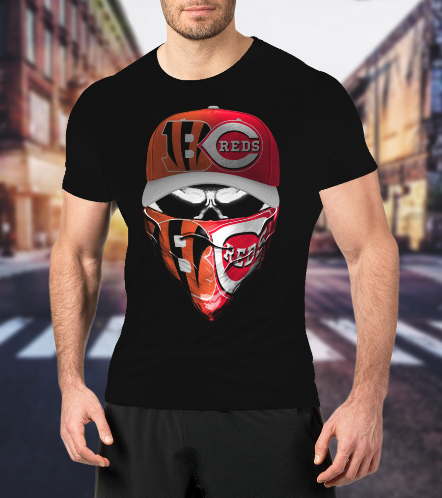 Bengals Reds Crossover Skum T-Shirt