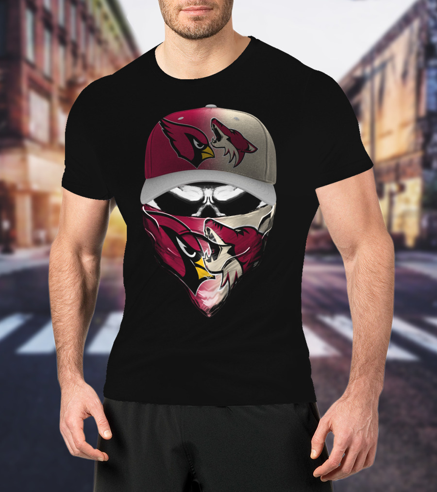 Arizona Cardinals And Wyoming Coyotes Skum 028 T-Shirt