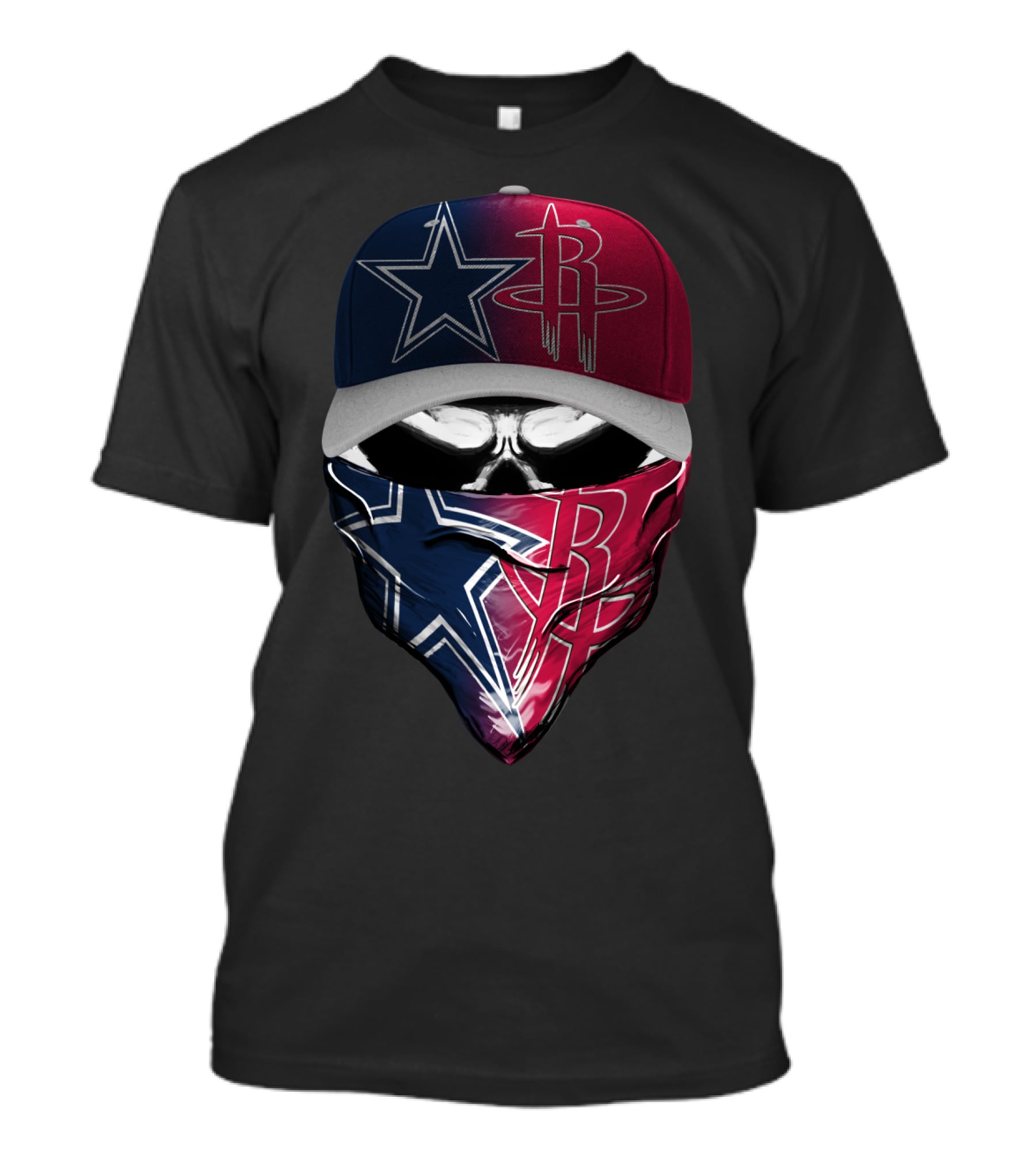 Dallas Cowboys Houston Rockets Split T-Shirt