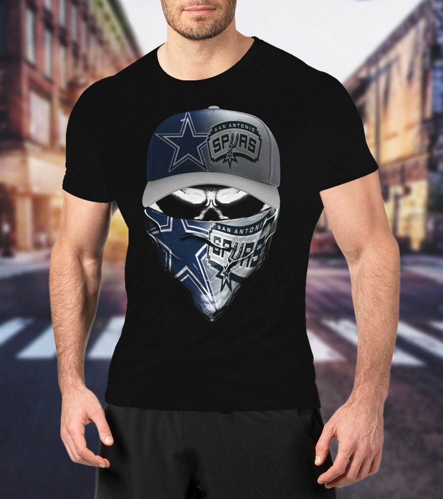 San Antonio Spurs Dallas Cowboys Skum 048 T-Shirt