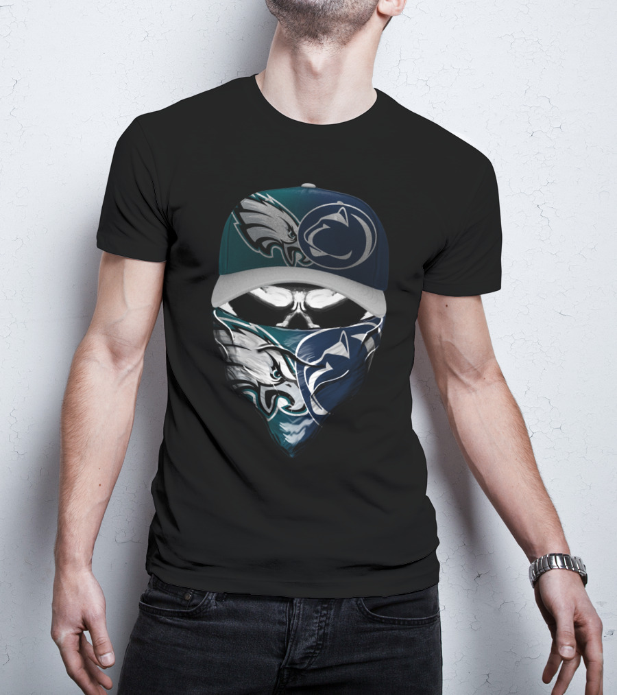 Philadelphia Eagles Penn State Nittany Lions Face Cover Hat T-Shirt