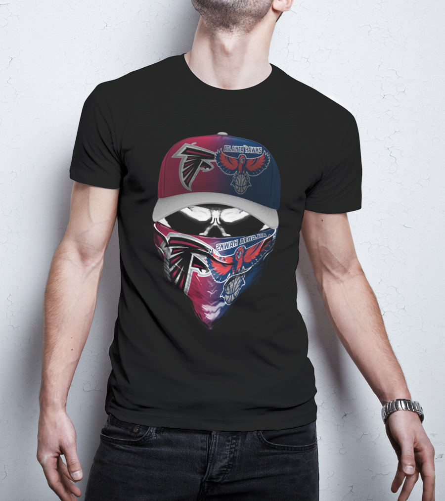 Atlanta Hawks Falcon Face Mask And Hat Combo T-Shirt