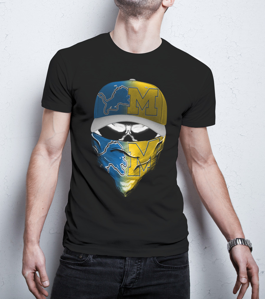 Detroit Lions Michigan Wolverines Skum T-Shirt