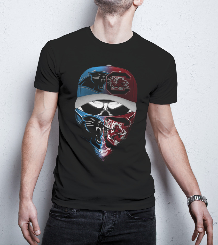 Panthers Gamecocks Split Mask Skum 088 T-Shirt