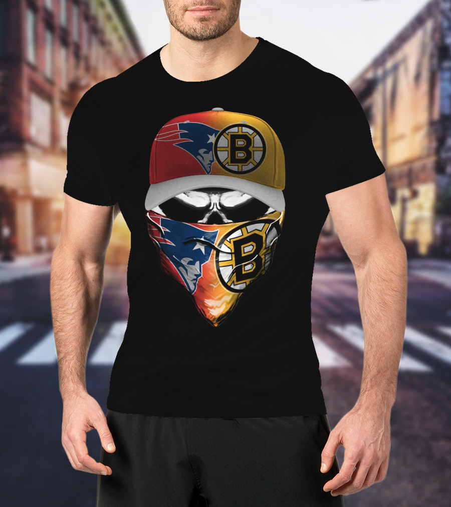 Patriots Bruins Skum 089 T-Shirt