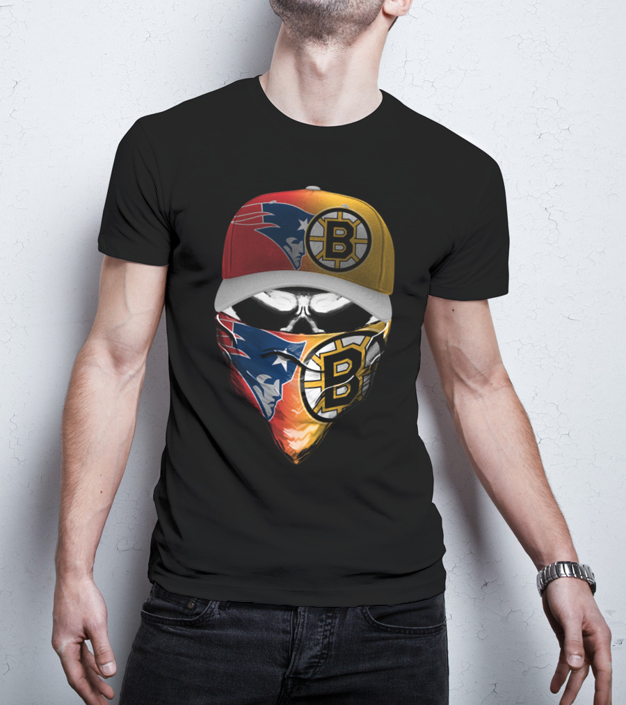 Patriots Bruins Skum 089 T-Shirt