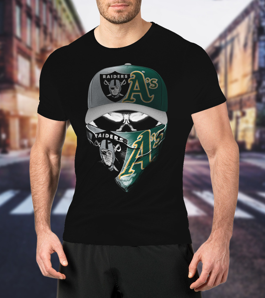 Raiders A's Mask Cap Combo Skum 096 T-Shirt