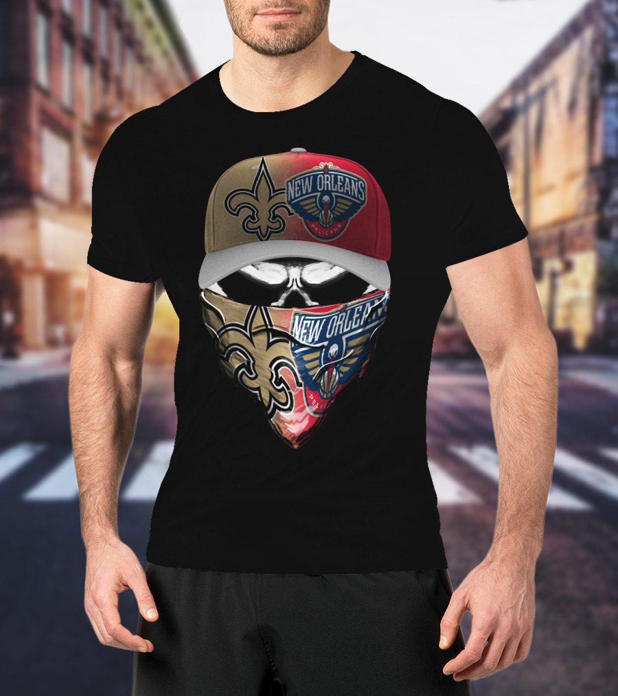New Orleans Saints And Pelicans Skum 108 Fan Gear T-Shirt