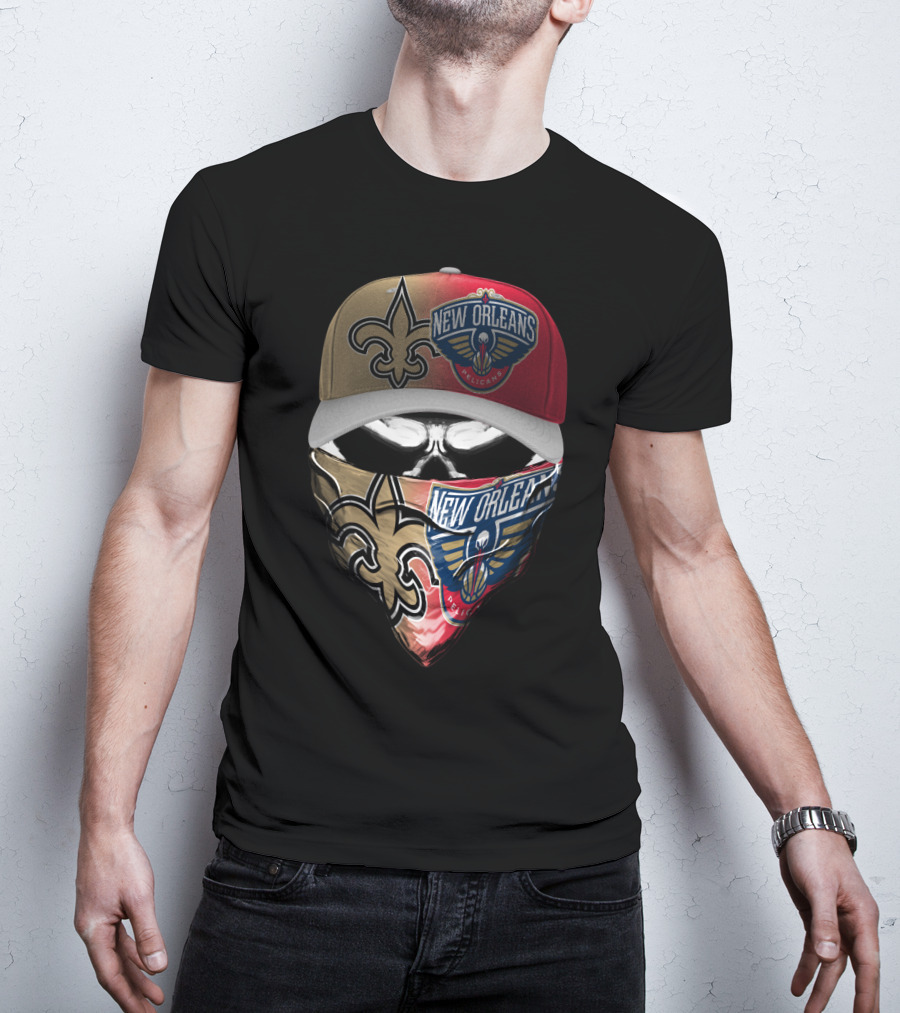 New Orleans Saints And Pelicans Skum 108 Fan Gear T-Shirt