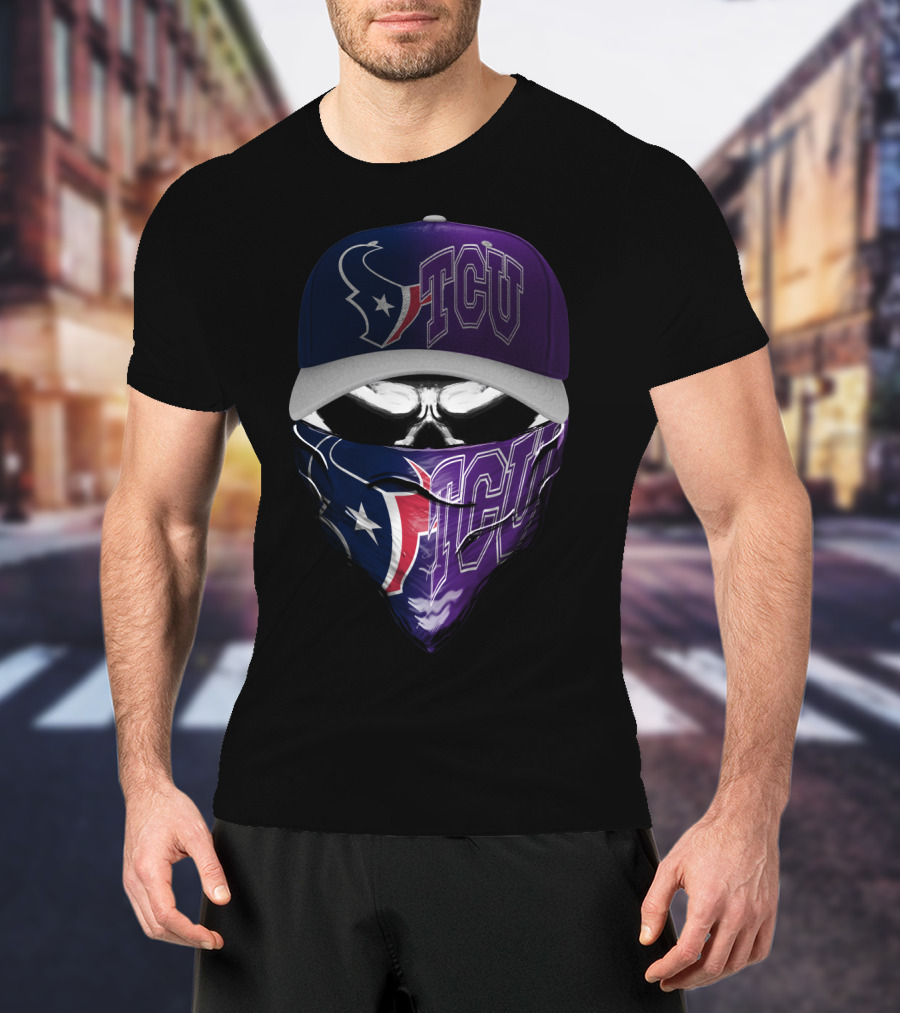 Houston Texans Tcu Face Mask Skum 121 T-Shirt