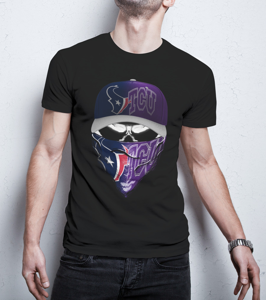 Houston Texans Tcu Face Mask Skum 121 T-Shirt