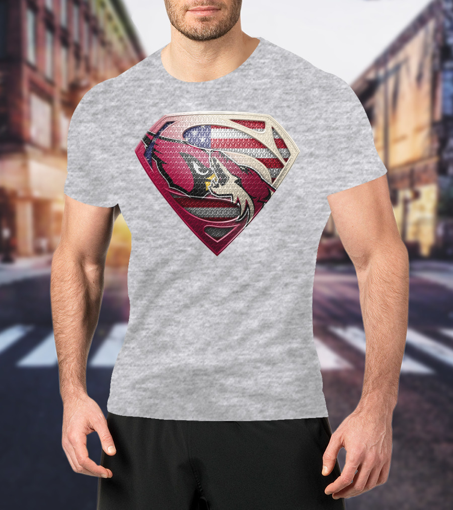 Superman Patriot Razorbacks Shield T-Shirt