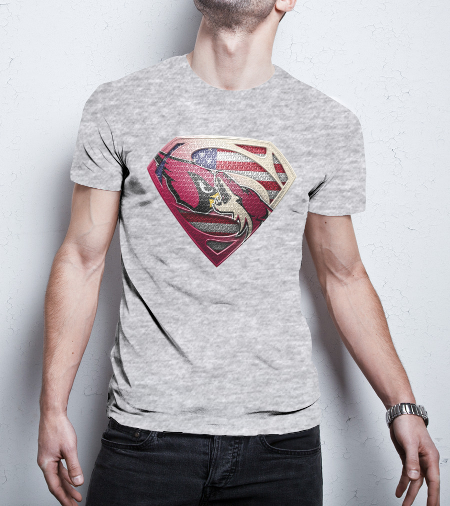 Superman Patriot Razorbacks Shield T-Shirt