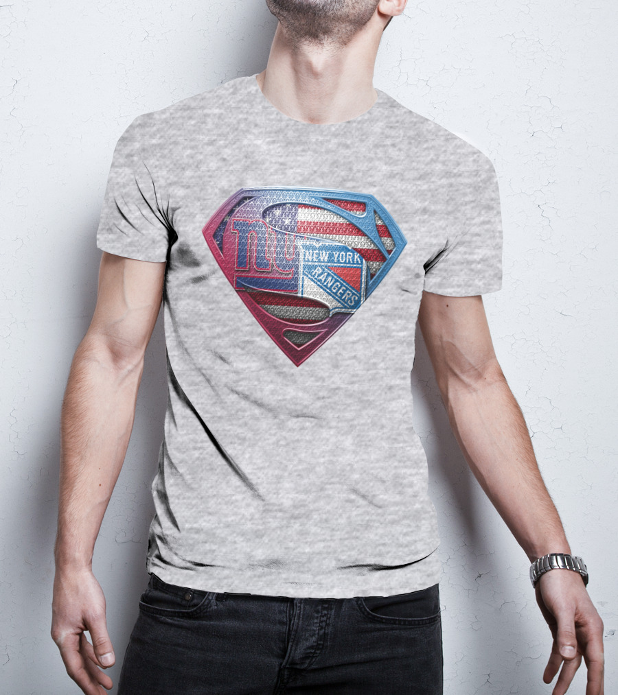 New York Giants Rangers American Flag Super T-Shirt