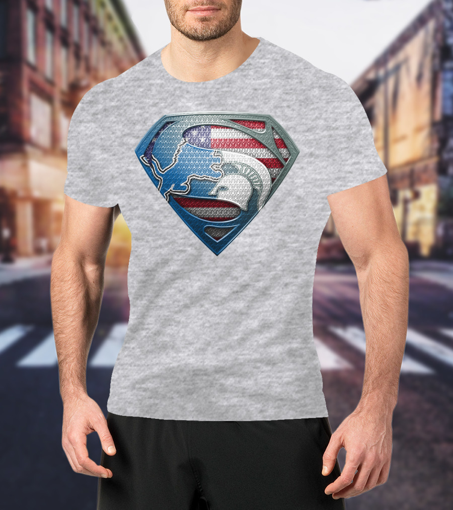 Spartan Superhero American Flag T-Shirt