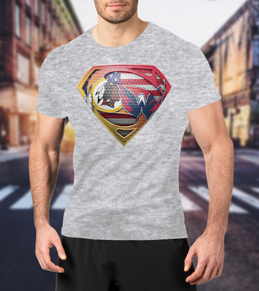 Superman Washington Sports Teams Mashup T-Shirt