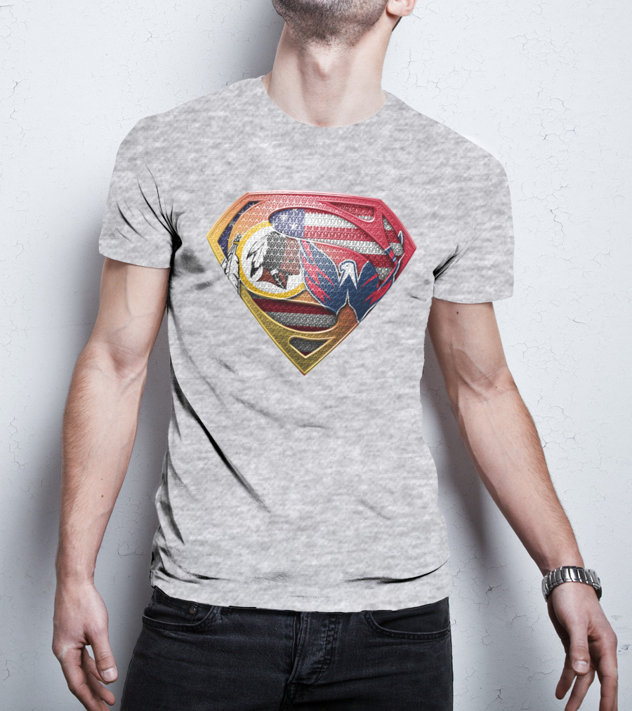 Superman Washington Sports Teams Mashup T-Shirt