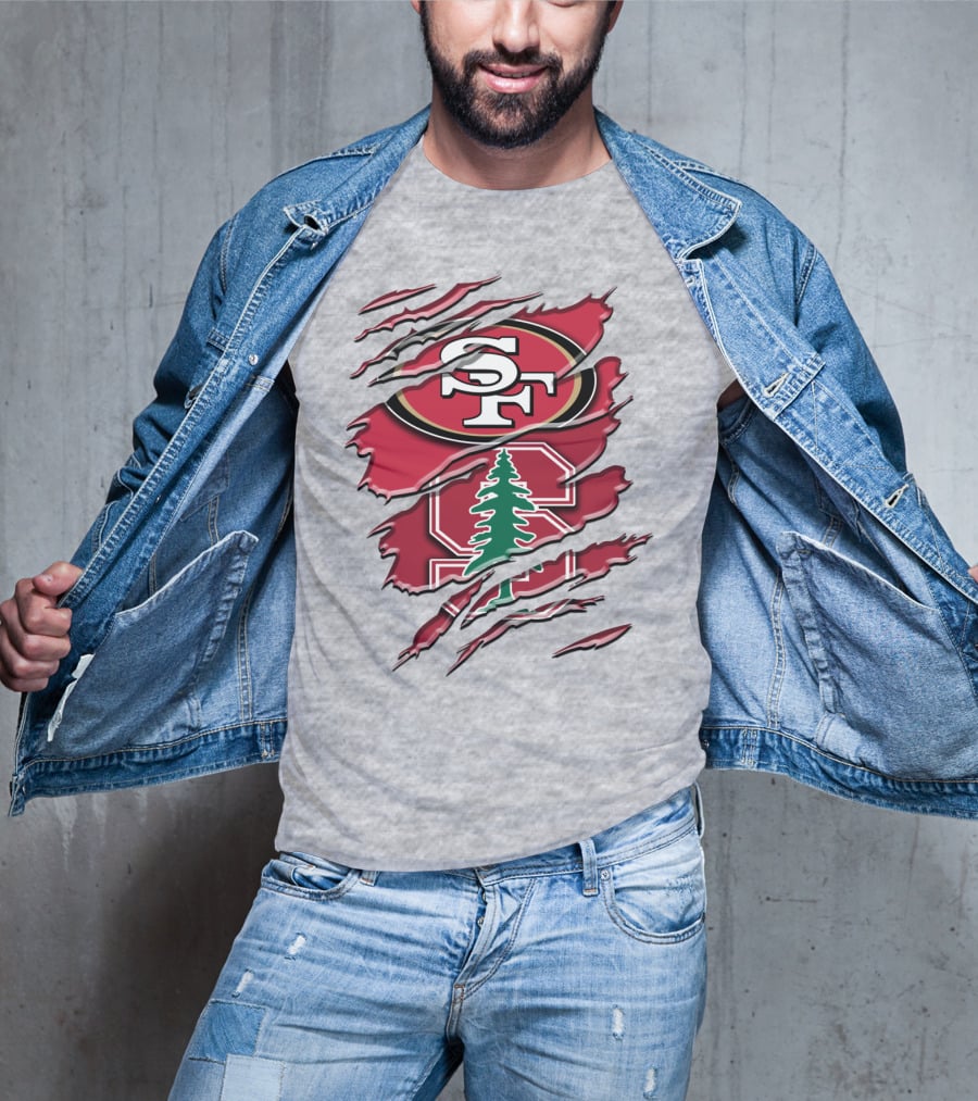 Sf Stanford Tree Logo Rah T-Shirt