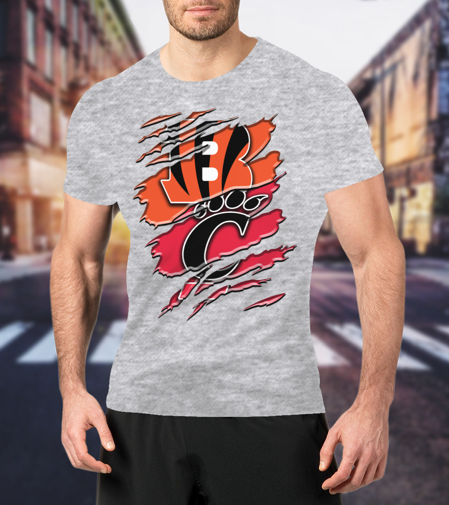 Bengals Bearcats Claw Graphic Rah 011 T-Shirt