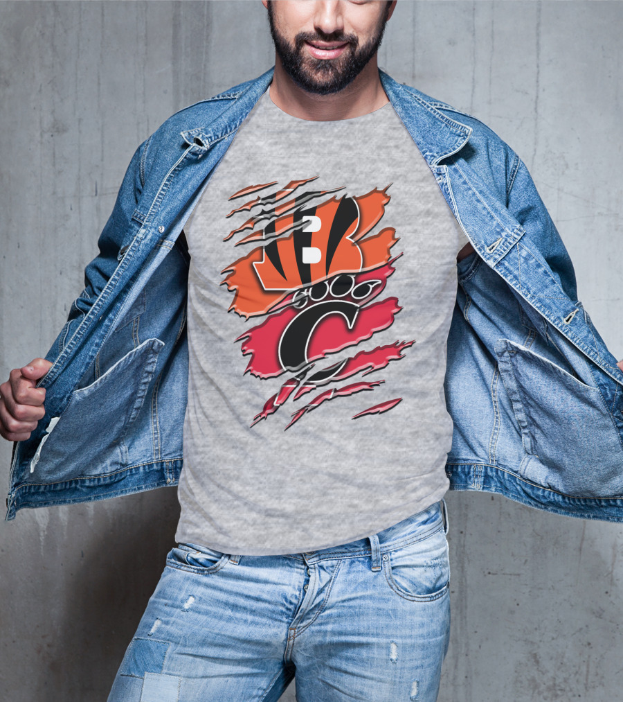 Bengals Bearcats Claw Graphic Rah 011 T-Shirt