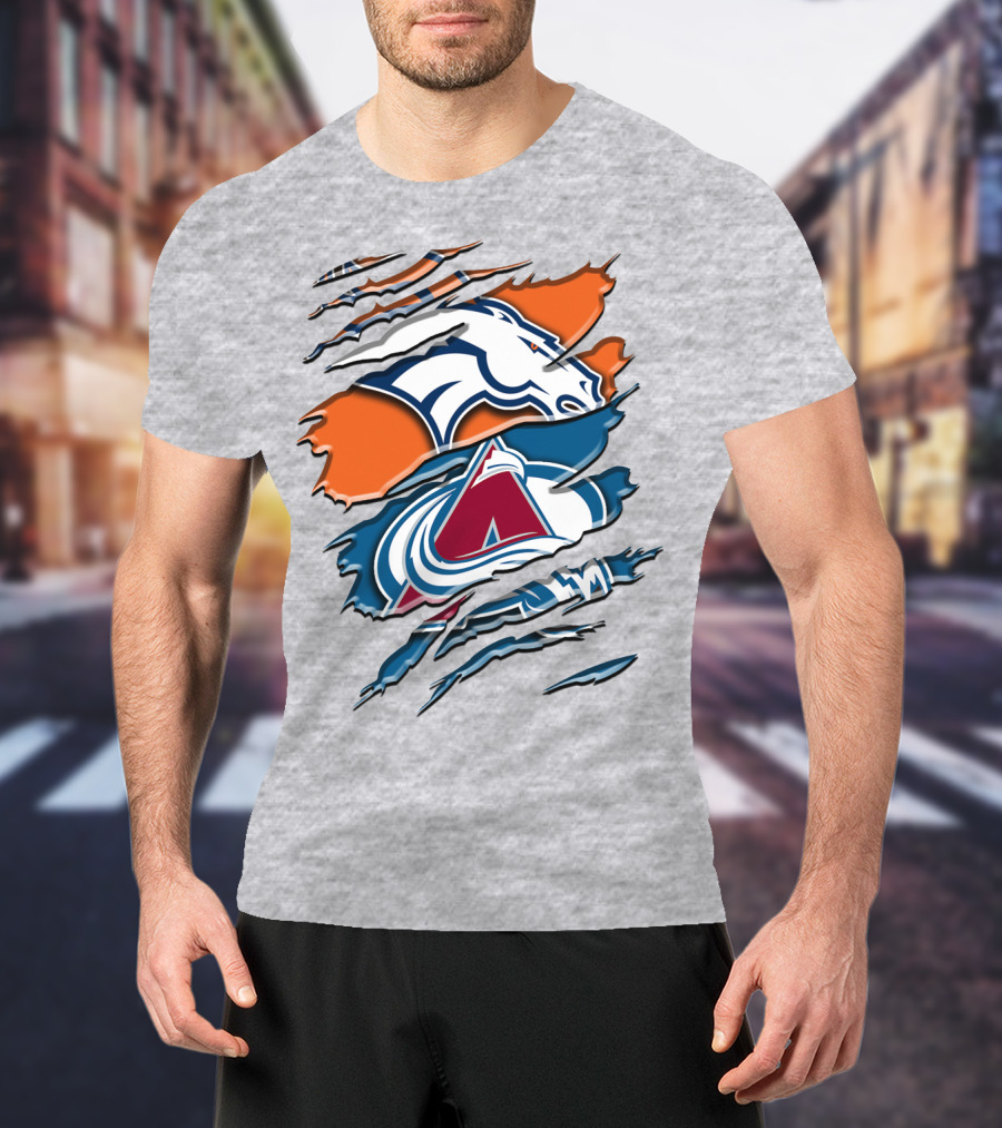 Denver Broncos Colorado Avalanche Rah 016 T-Shirt