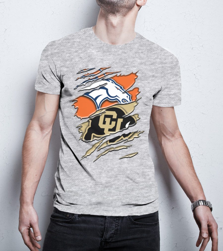 Denver Broncos Colorado Buffaloes Rah 017 T-Shirt