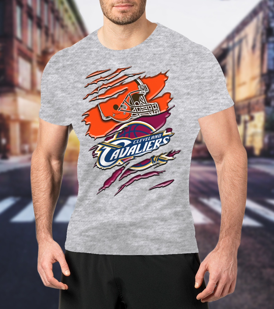 Cleveland Cavaliers Browns Helmet Rah T-Shirt