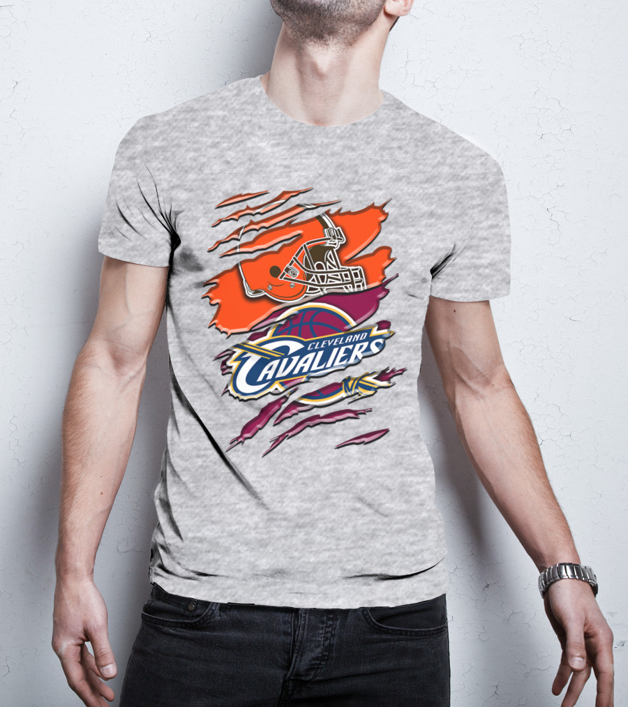 Cleveland Cavaliers Browns Helmet Rah T-Shirt