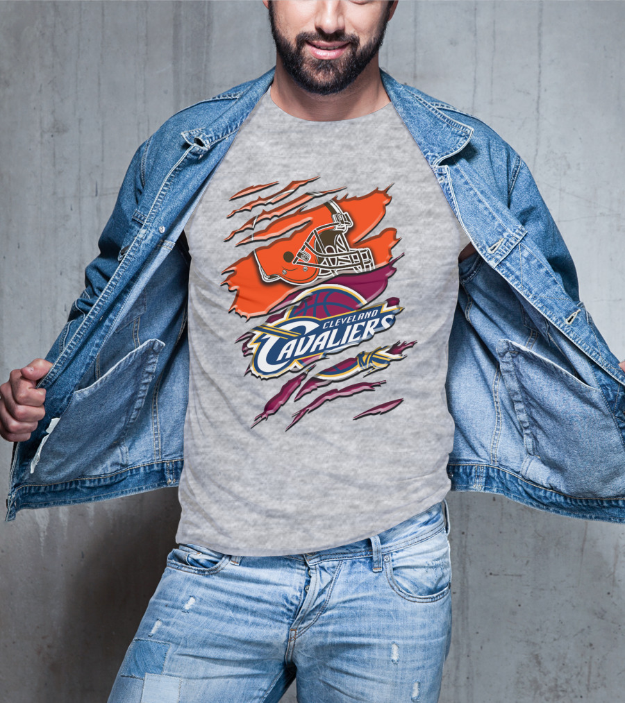 Cleveland Cavaliers Browns Helmet Rah T-Shirt