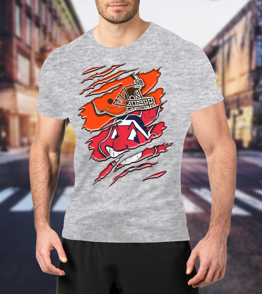 Cleveland Browns And Chief Wahoo Rah T-Shirt