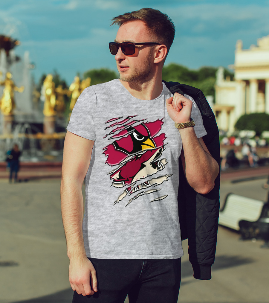 Arizona Cardinals Ripped Design Rah 028 T-Shirt