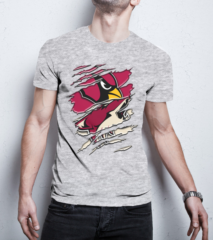 Arizona Cardinals Ripped Design Rah 028 T-Shirt