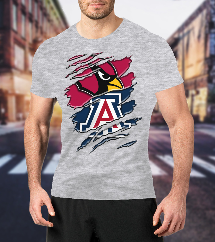 Arizona Cardinals University Of Arizona Wildcats Rah 031 T-Shirt