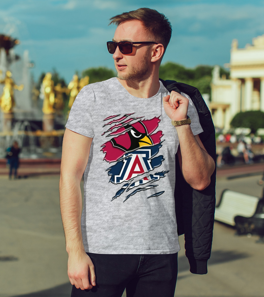 Arizona Cardinals University Of Arizona Wildcats Rah 031 T-Shirt