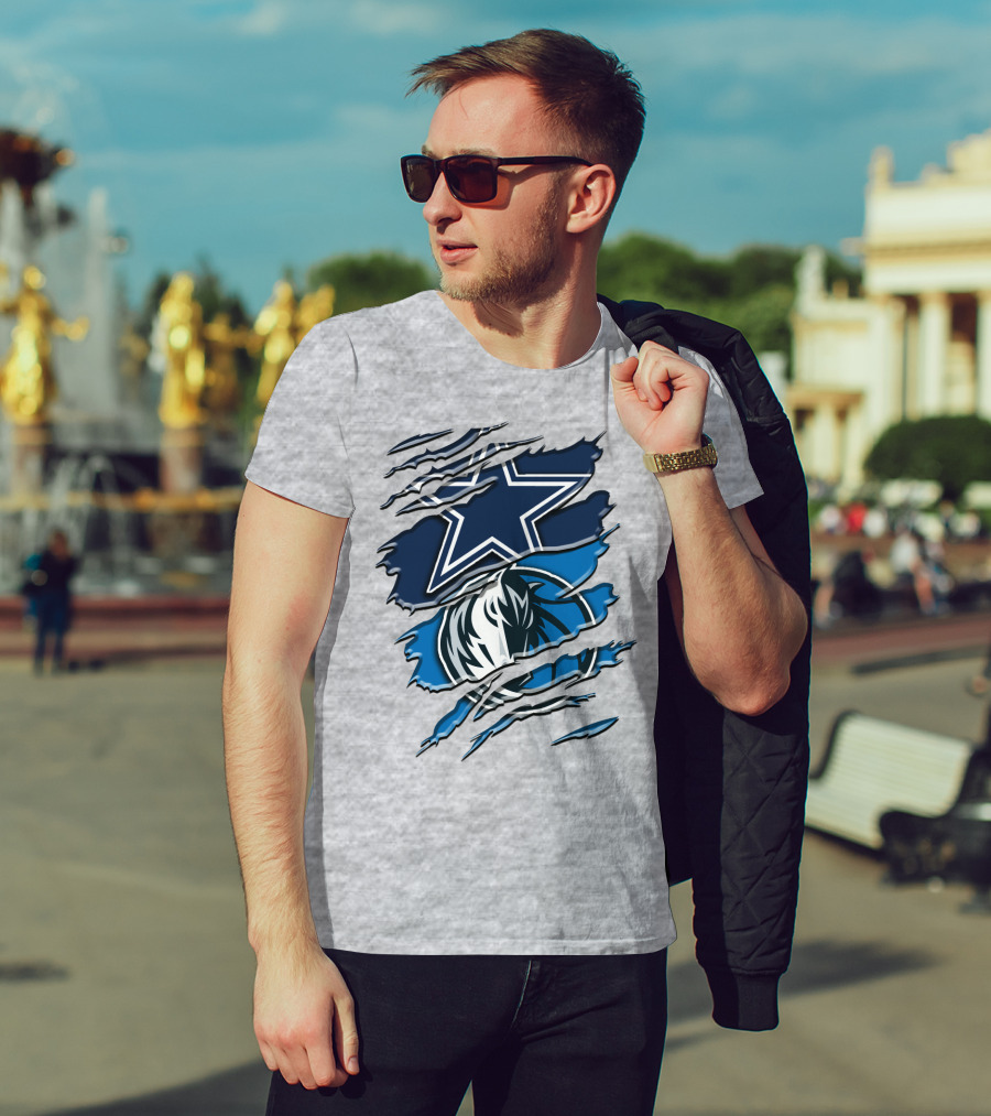 Dallas Cowboys Mavericks Crossover Rah 044 T-Shirt